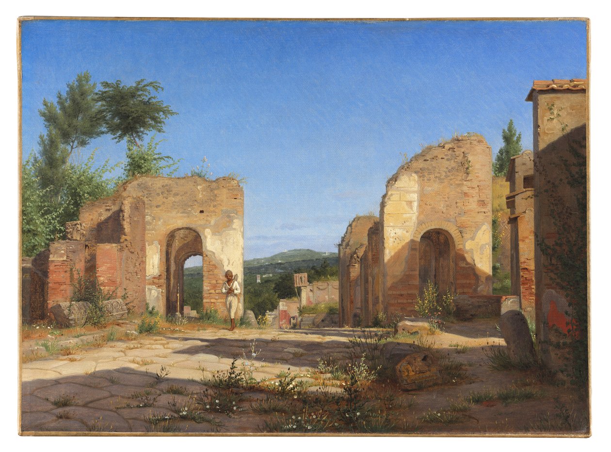 Tor in der Via Sepulcralis in Pompeji von Christen Købke