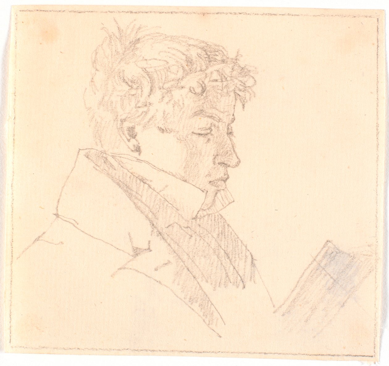 Lesender junger Mann, des Künstlers ältester Bruder, Pastor Carl Adolf Købke (1804-1840)? von Christen Købke