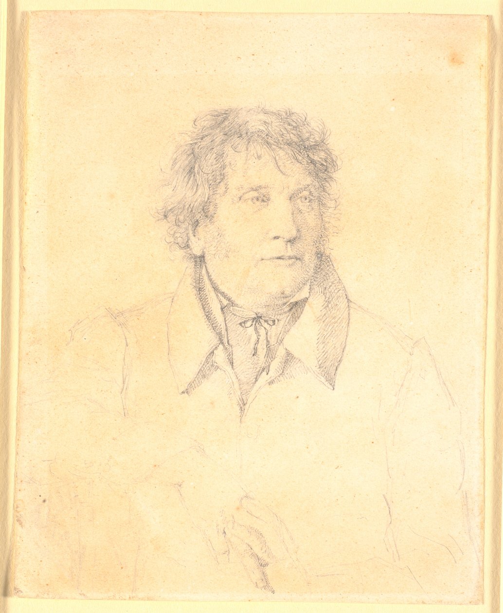 Porträt des Vaters, Bäckermeister P.B. Købke von Christen Købke