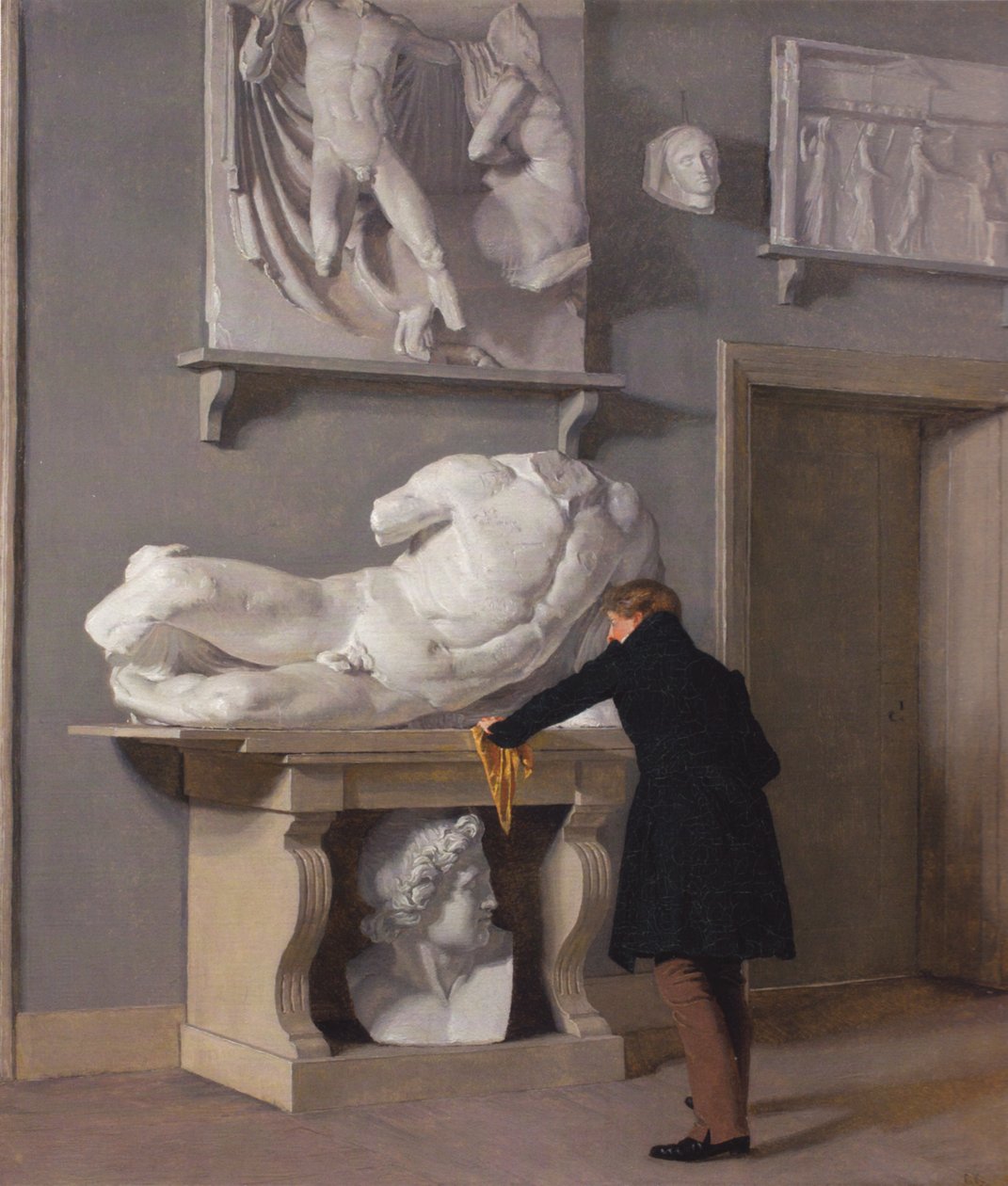 Die Ansicht der Gipsabgusssammlung im Charlottenborg-Palast von Christen Schjellerup Kobke