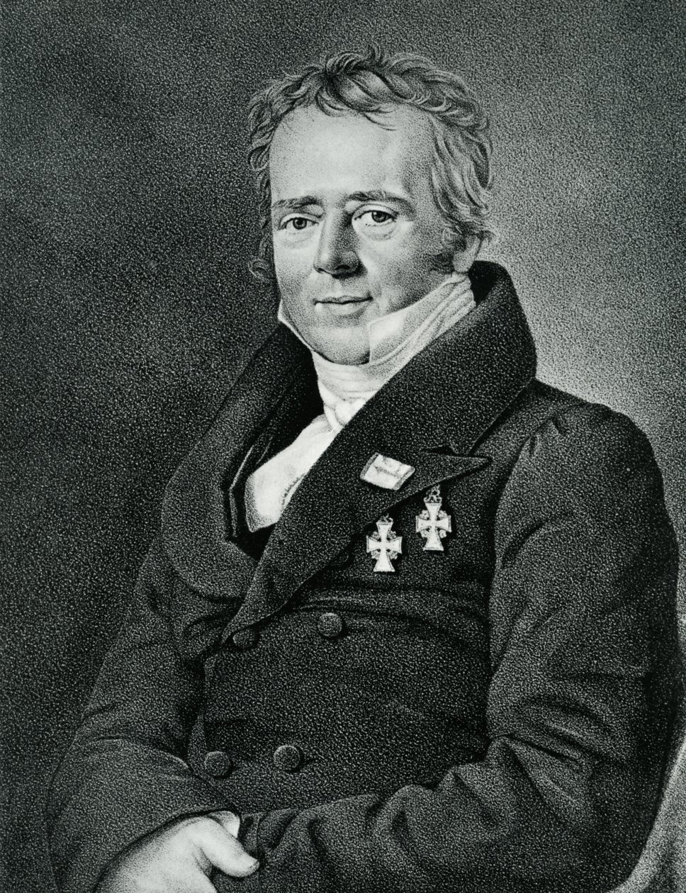 Hans Christian Ørsted, graviert von Kaufmann von Christian Albrecht Jensen