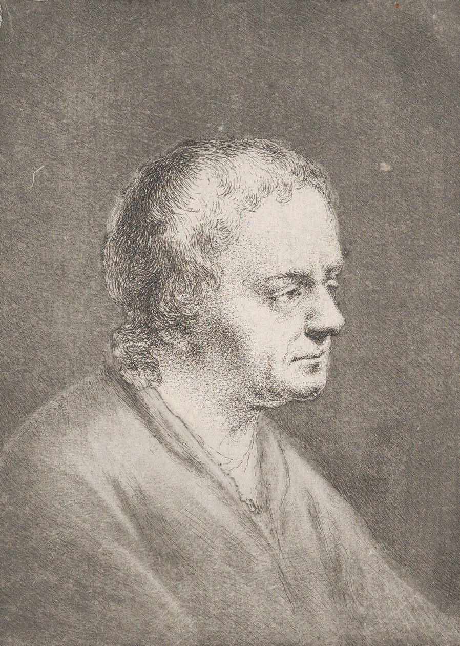 Porträt von Christian Bernhard Rode, dem Vater des Künstlers von Christian Bernhard Rode