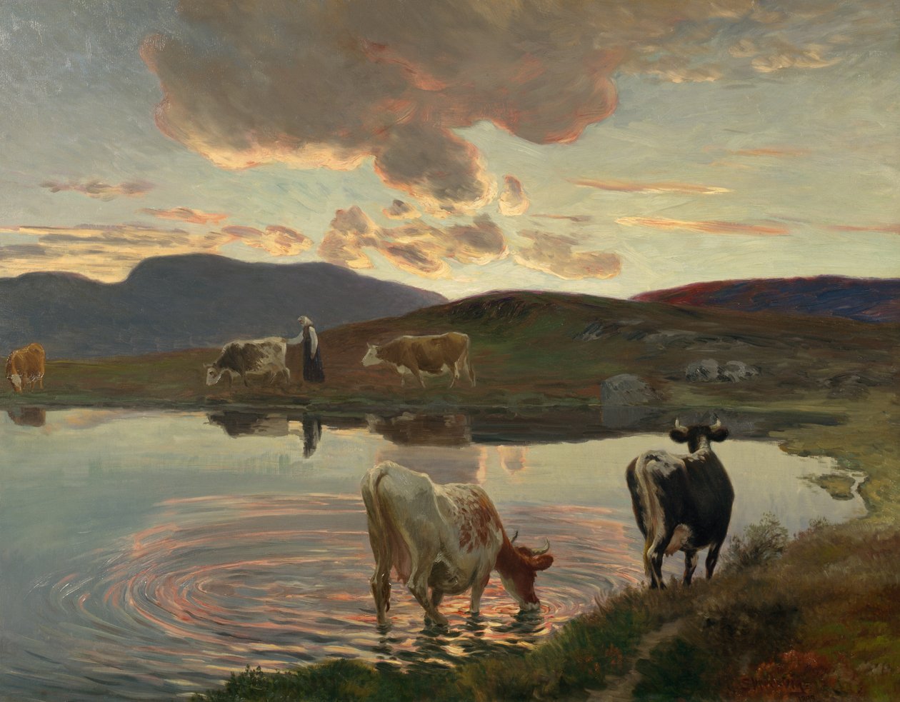 Nach Sonnenuntergang von Christian Eriksen Skredsvig