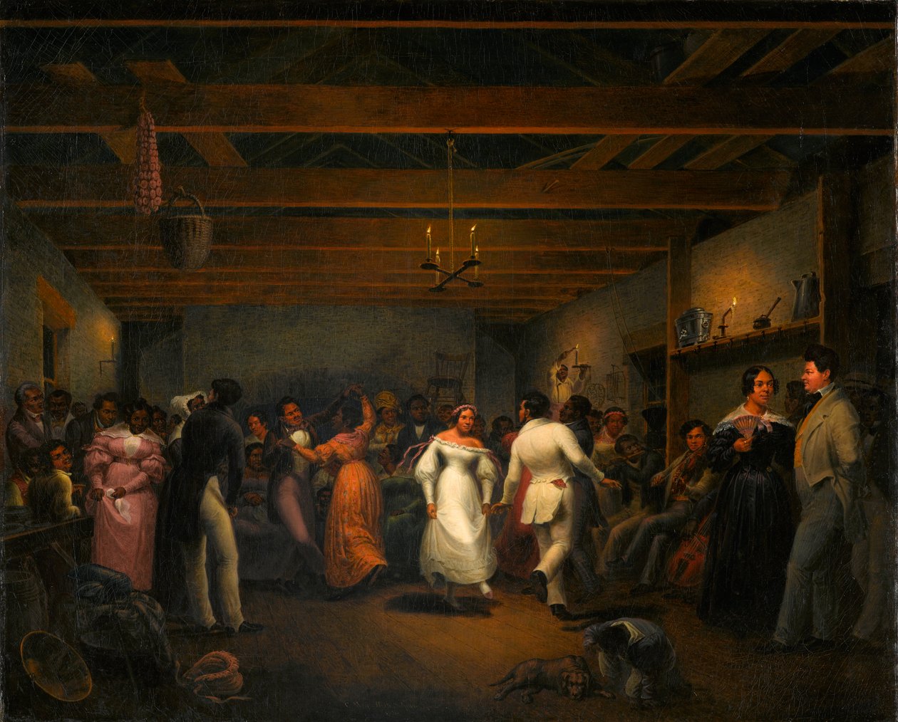 Küchenball in White Sulphur Springs, Virginia, 1838 von Christian Friedrich Mayr