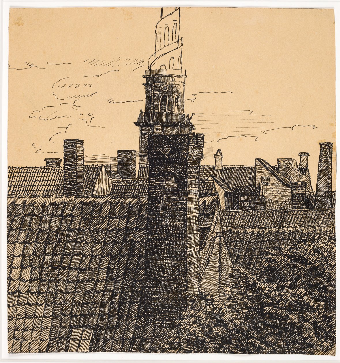 Aussicht über Dächer zur Erlöserkirche von Christian Kongstad Petersen