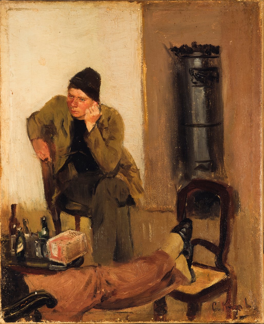 Charles Lundh im Gespräch mit Christian Krohg von Christian Krohg