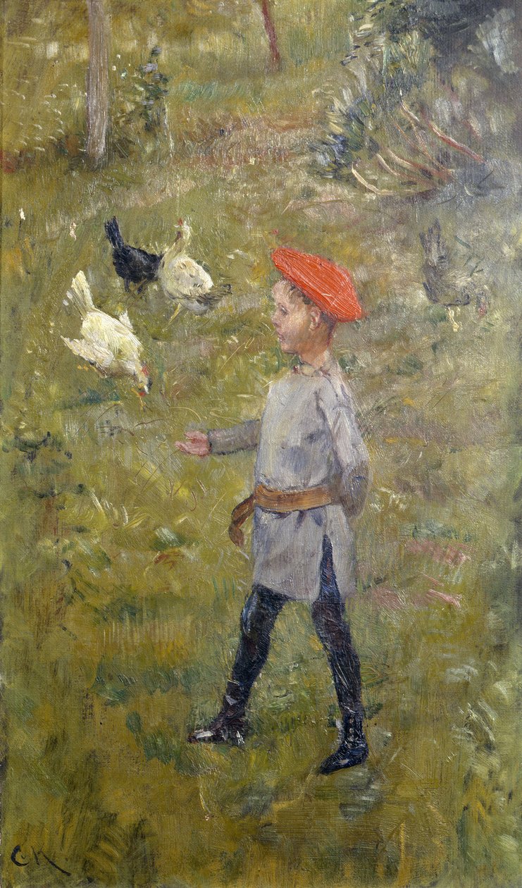 Per mit den Hühnern, Hvitsten von Christian Krohg
