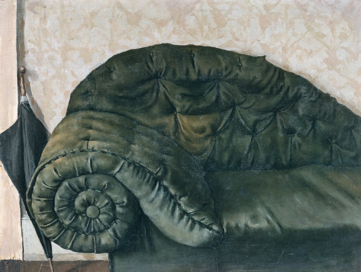 Sofa und Regenschirm von Christian Krohg