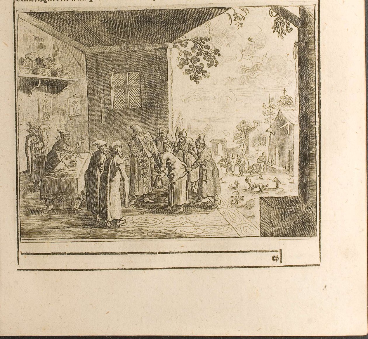 Gerichtseid-Zeremonie Illustration aus Reisen zum Großherzog von Moskau und zum König von Persien von Christian Lorenzen Rothgiesser