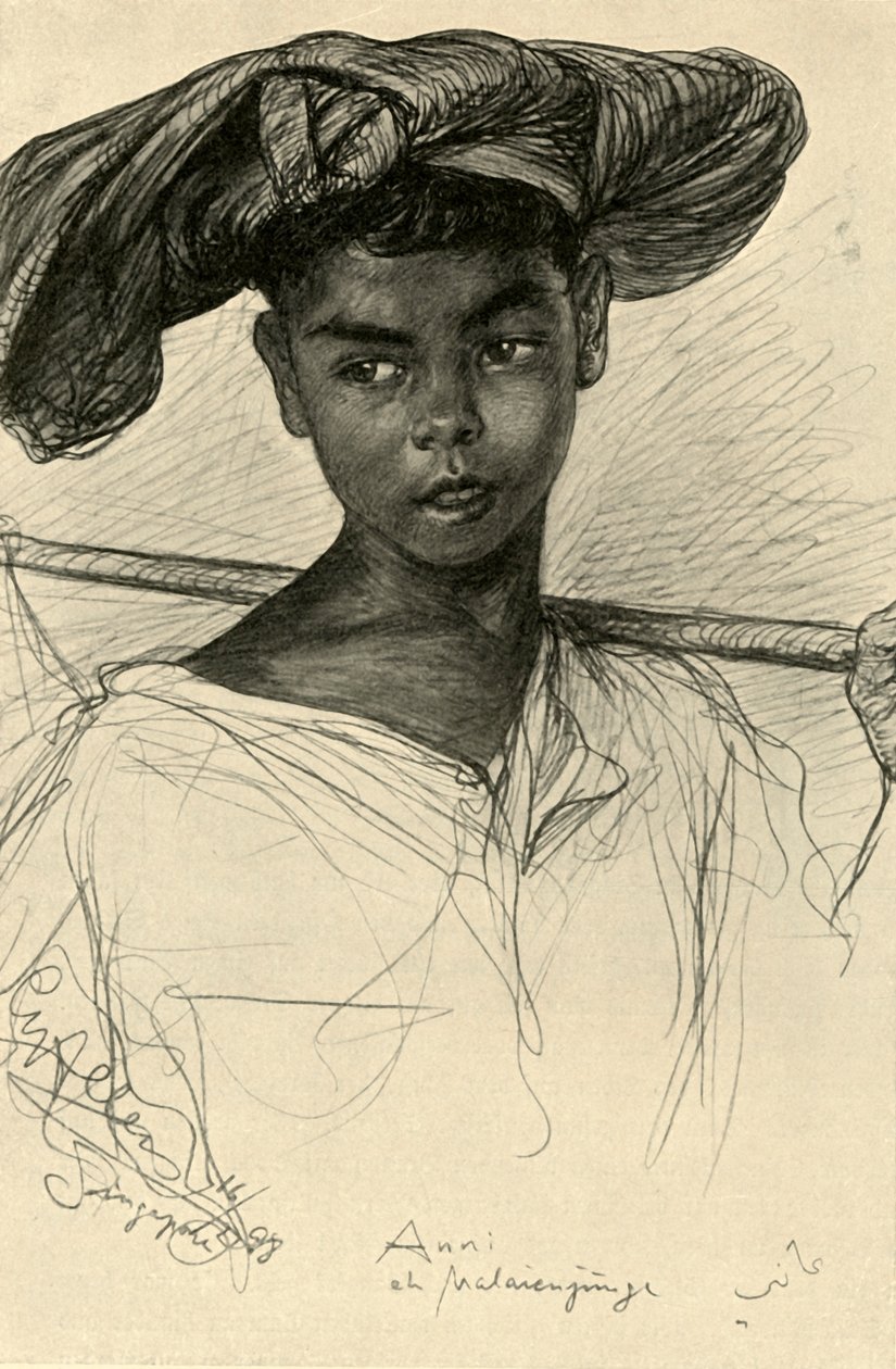 Anni - Malaiischer Junge, Singapur, 1898 von Christian Wilhelm Allers