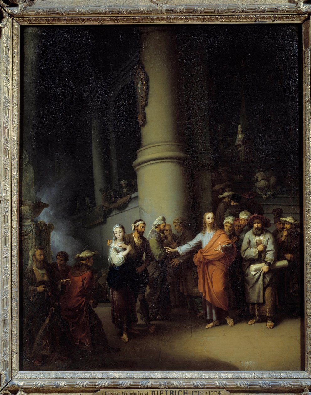 Christus und die Ehebrecherin von Christian Wilhelm Ernst Dietrich