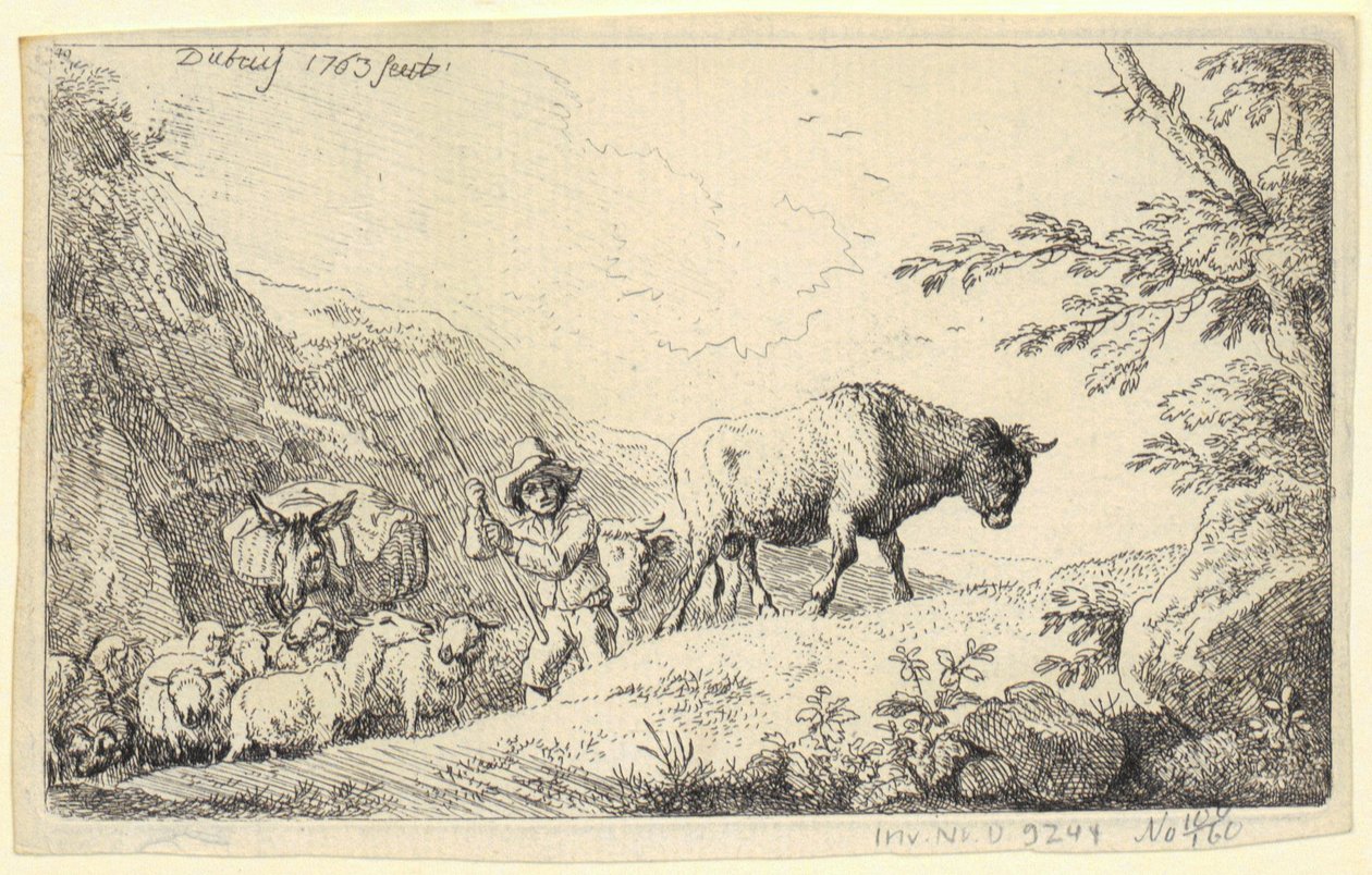 Landschaft mit dem Heiligen Franziskus von Christian Wilhelm Ernst Dietrich