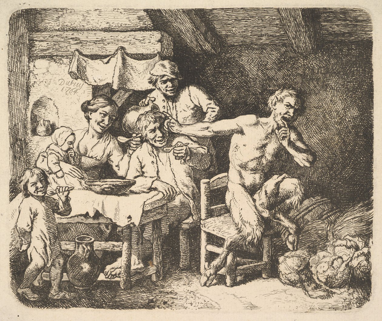 Der Satyr und der Bauer, 1764 von Christian Wilhelm Ernst Dietrich