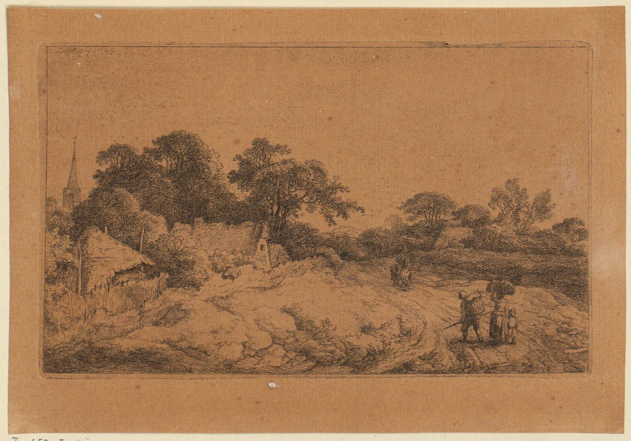 Weg hinter dem Dorf von Christian Wilhelm Ernst Dietrich