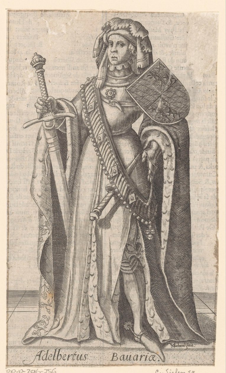 Porträt von Albrecht von Bayern, Graf von Holland, Hennegau und Zeeland von Christoffel van Sichem (I)