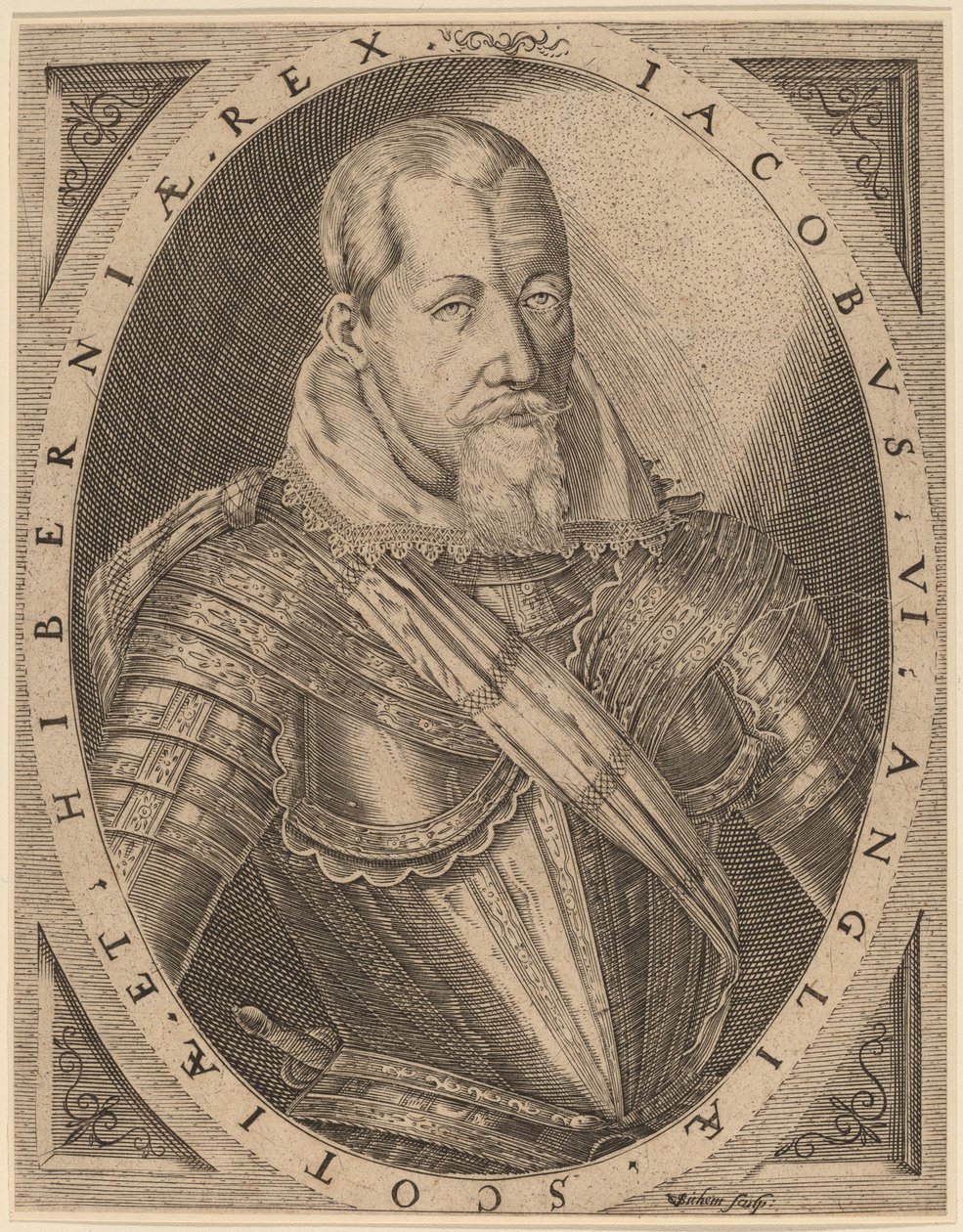 Jakob I., König von Großbritannien von Christoffel van Sichem I
