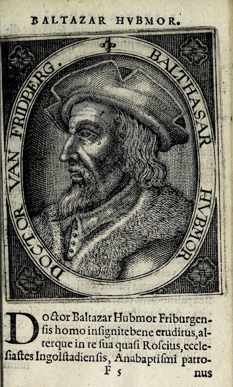 Balthasar Hubmaier, Illustration aus 