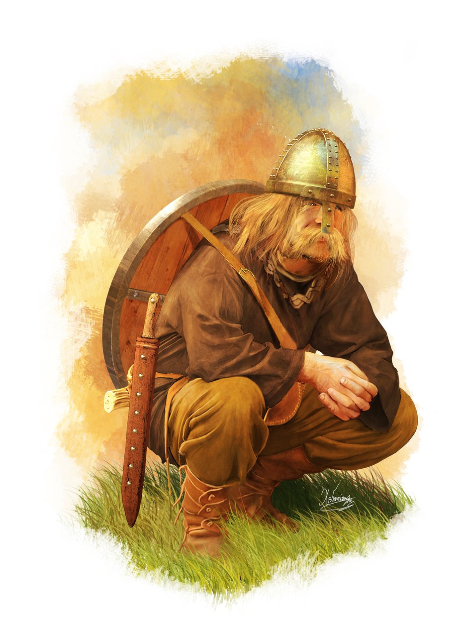 Wikingerkrieger, 9. Jahrhundert AA, 2014 von Christos Giannopolous