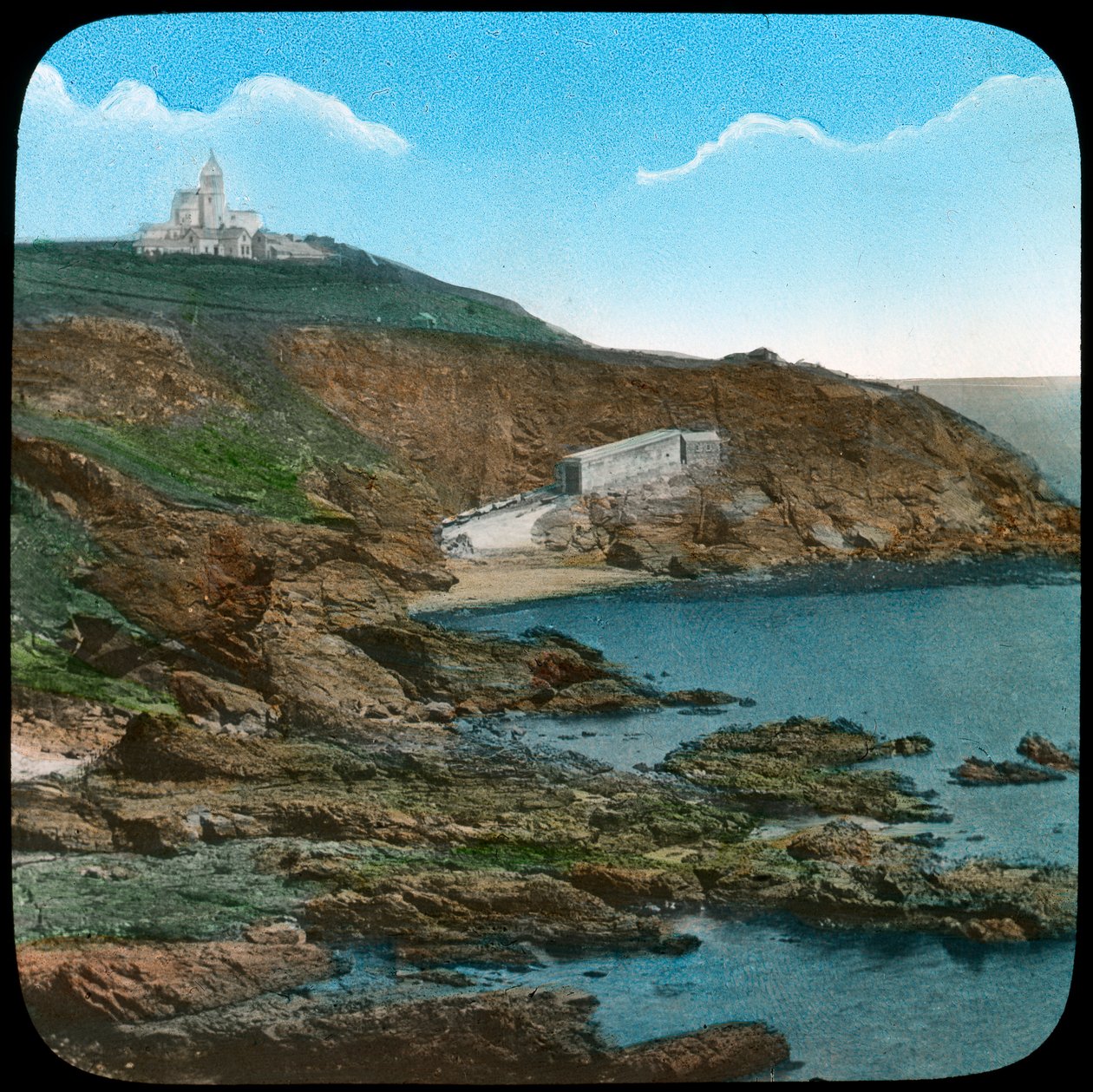 Der Lizard-Leuchtturm, Cornwall, spätes 19. oder frühes 20. Jahrhundert von Church Army Lantern Department