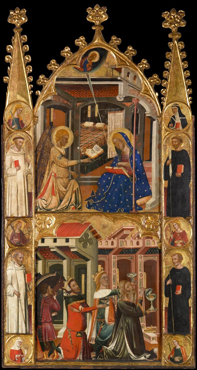 Verkündigung und die drei Könige der Epiphanie von Circle of Ferrer