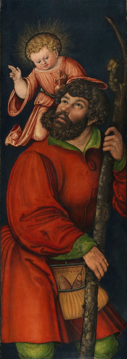 Der heilige Christophorus von Circle of Lucas Cranach the Elder