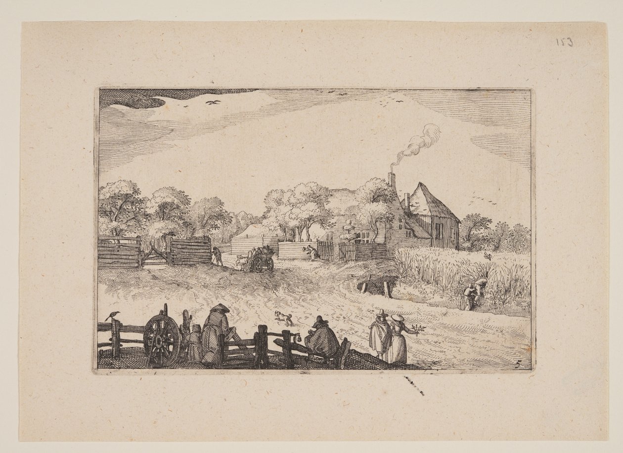 Pot’s Inn, aus Ansichten der Umgebung von Haarlem (Plaisante Plaetsen) von Claes Jansz. Visscher