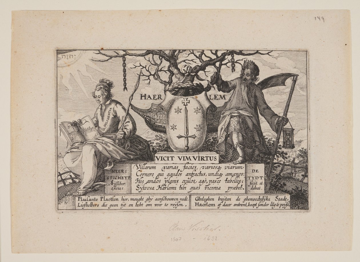 Titel, aus Ansichten der Umgebung von Haarlem (Plaisante Plaetsen) von Claes Jansz. Visscher