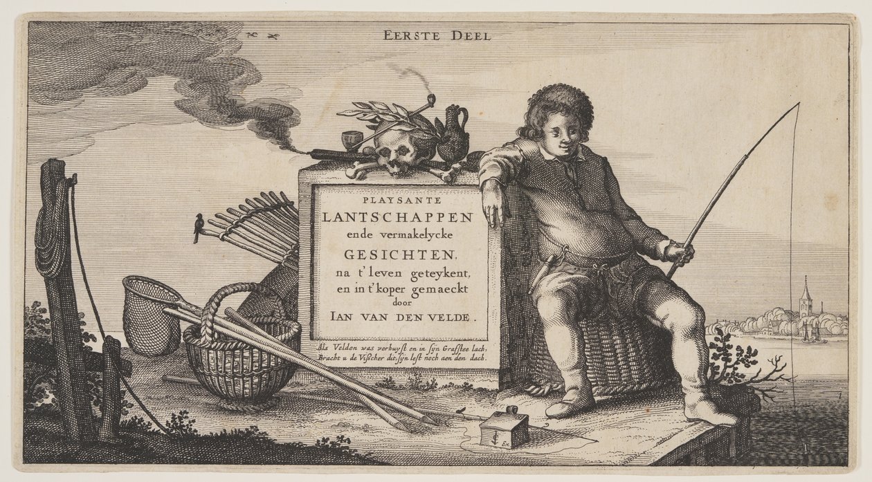 Titelseite, aus Landschaften (Playsante Lantschappen) von Claes Jansz. Visscher II