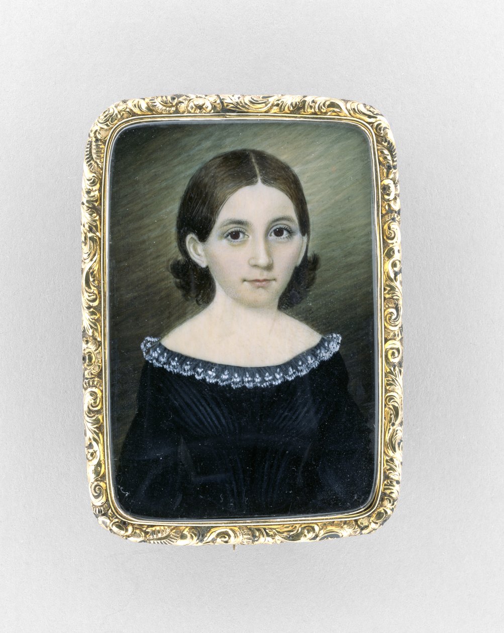 Porträt eines Mädchens, ca. 1845 von Clarissa Peters