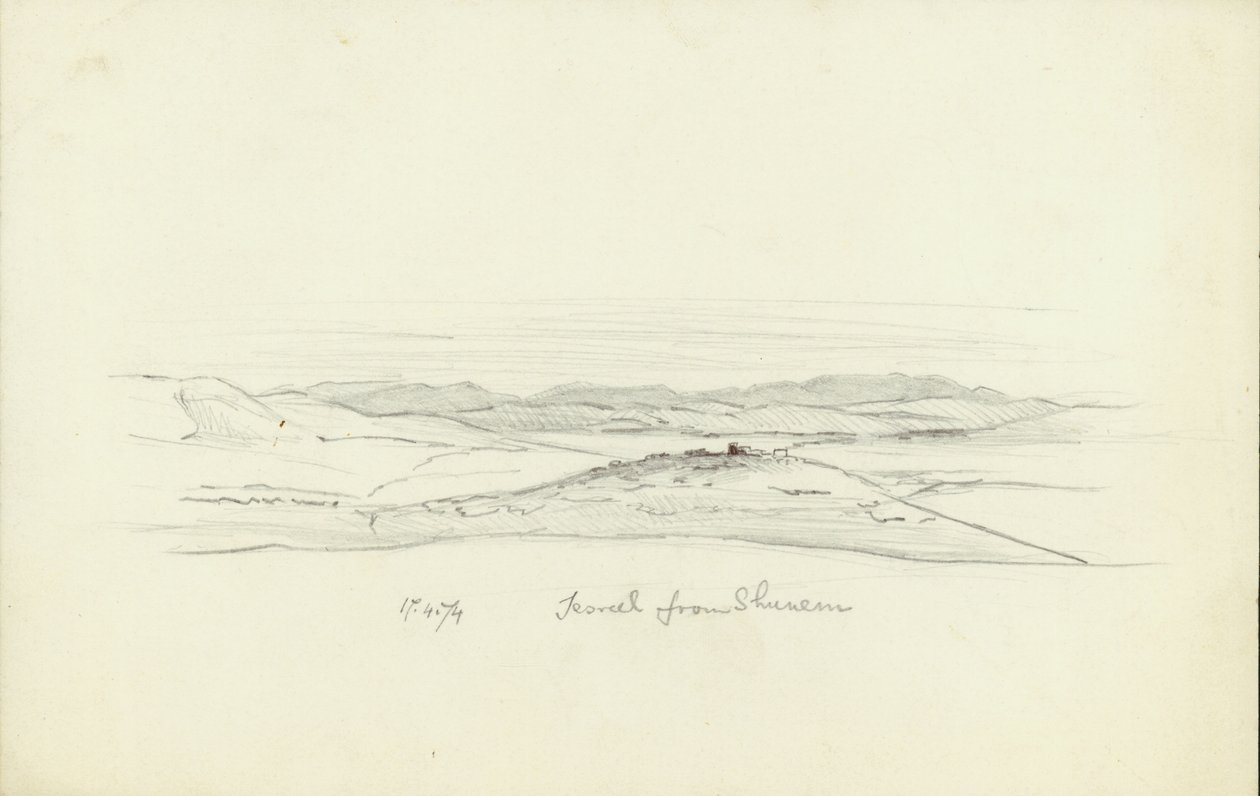 Jezreel von Shunem, 1874 von Claude Conder