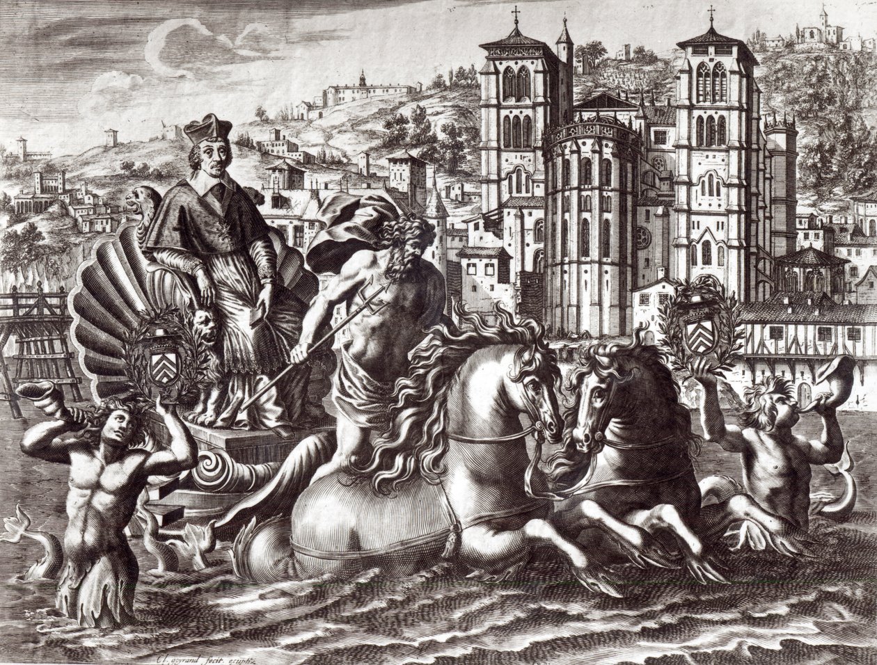 Allegorie zur Feier der Ernennung von Kardinal de Richelieu zum Superintendenten der Navigation und des Handels im Oktober 1626 von Claude Goyrand