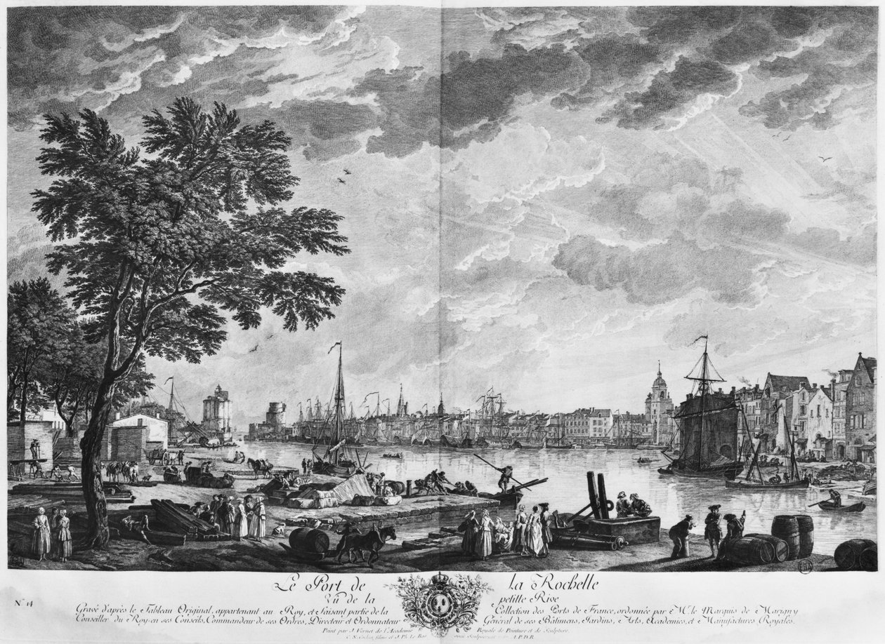 Hafen von La Rochelle, gesehen vom kleinen Ufer, Serie 