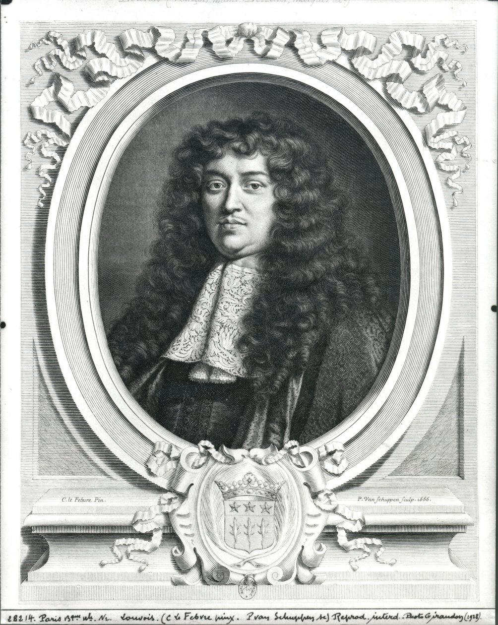 Francois-Michel Le Tellier (1643-1715) Marquis von Louvois, graviert von Jacques van Schuppen, 1666 von Claude Lefebvre