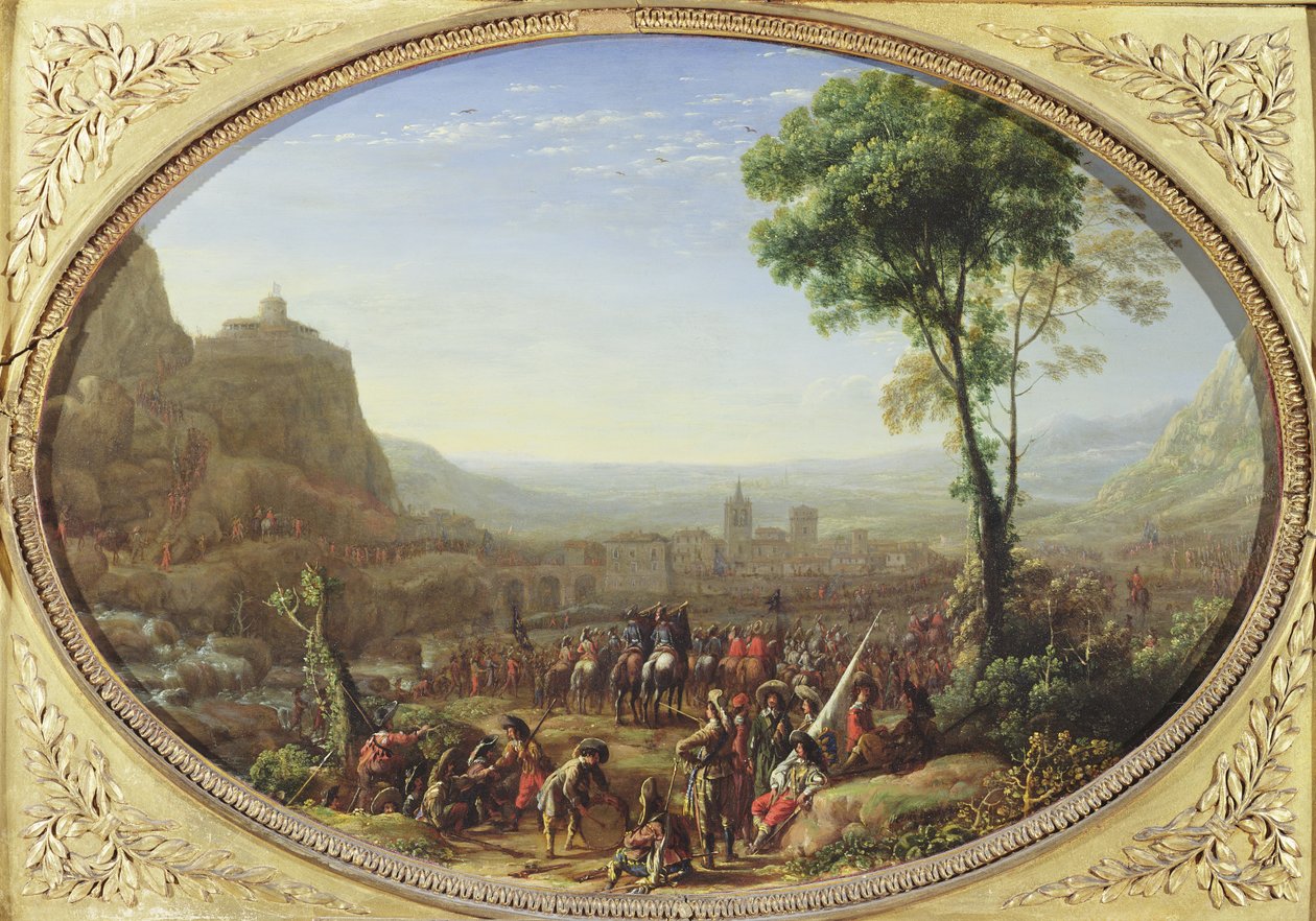 Der Pass von Susa, eingenommen von Ludwig XIII. im Jahr 1629 von Claude Lorrain