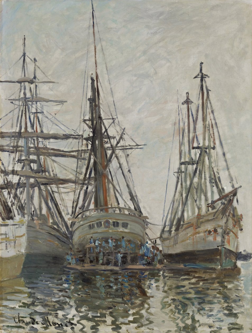 Ankunft des Normandie-Zuges, Gare Saint-Lazare von Claude Monet