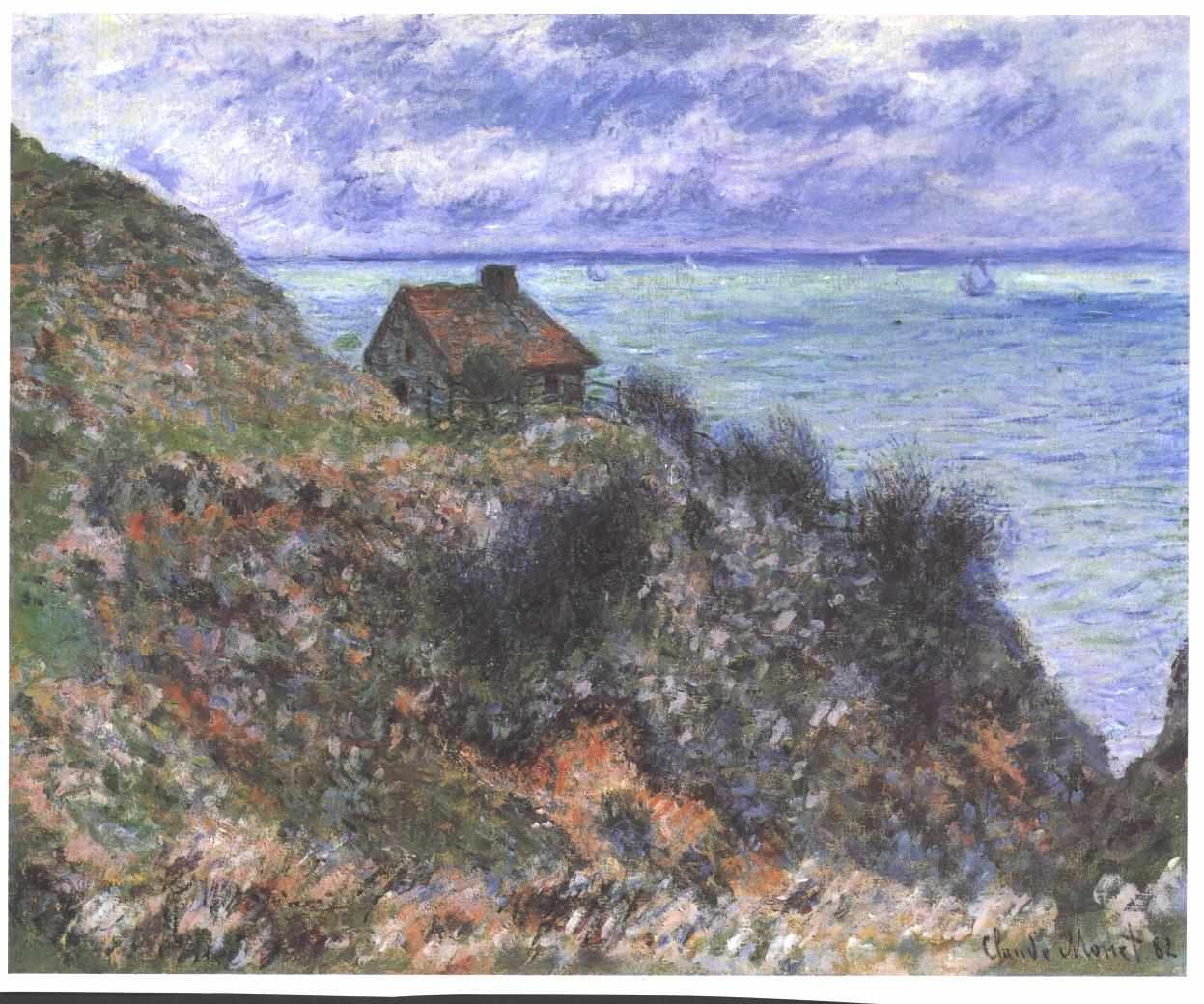 Hütte des Zollwächters bei Pourville von Claude Monet