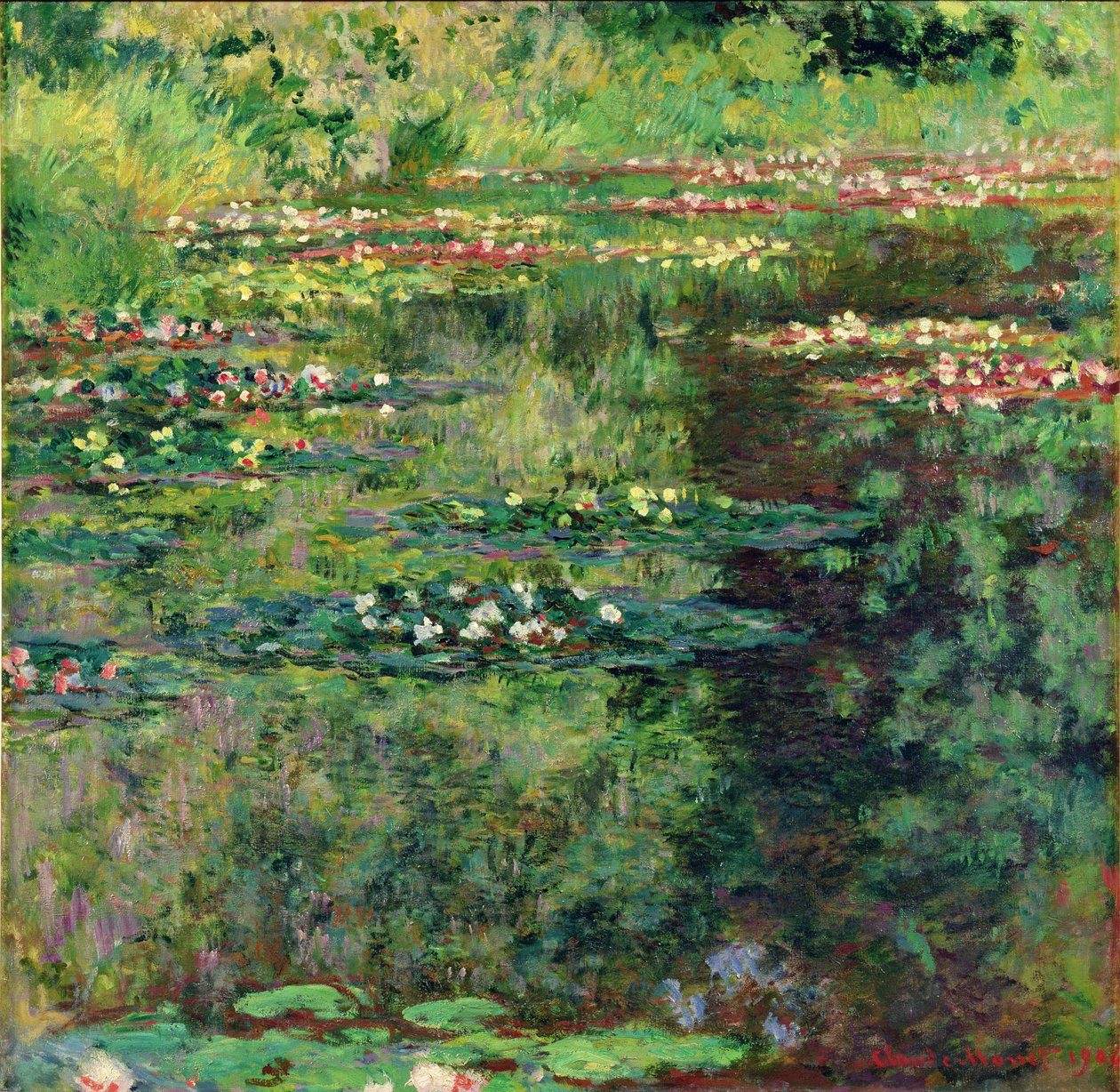 Claude Monet Seerosenteich Poster – 60x40 Cm (A2) | Hochwertiger Kunstdruck Auf Fine-Art Papier