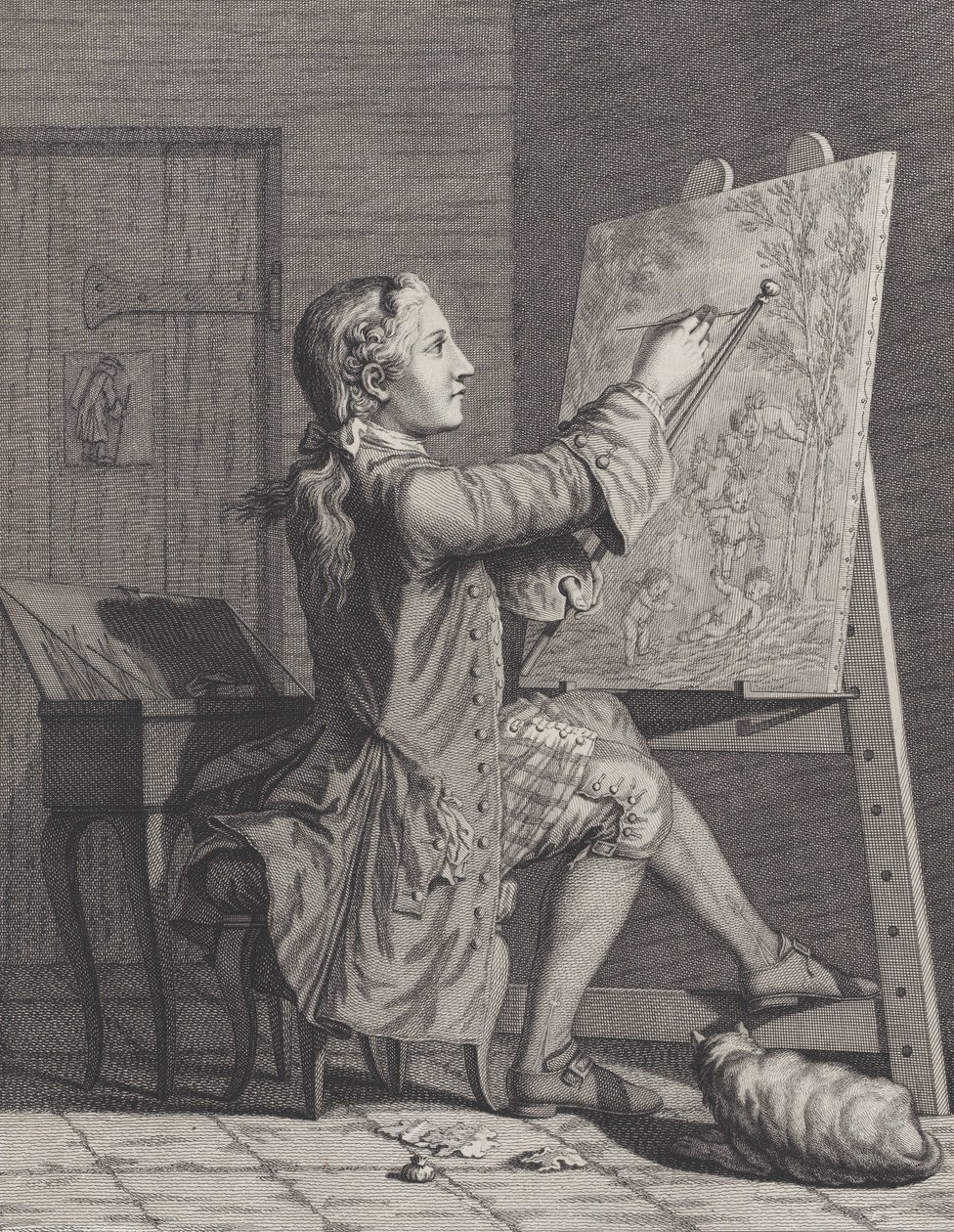 La Peinture, 1770-86 von Claude Augustin Duflos