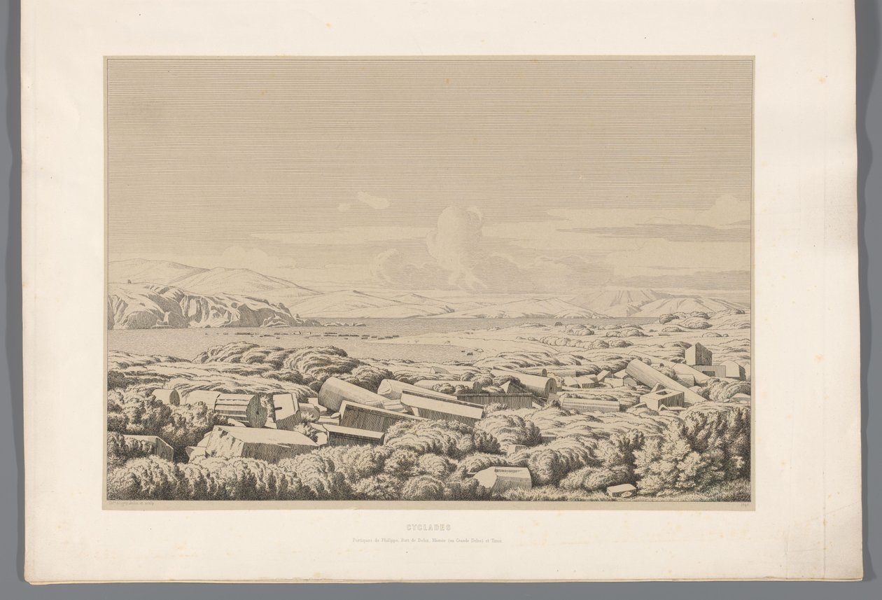Ansicht der Kykladen von Claude Félix Théodore Caruelle d