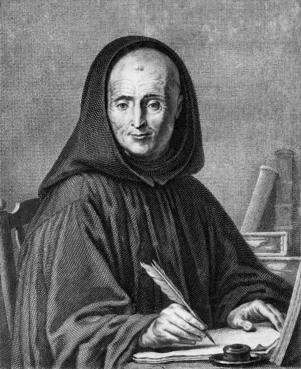 Porträt von Jean Mabillon, graviert von Alexis Loir von Claude Guy Halle