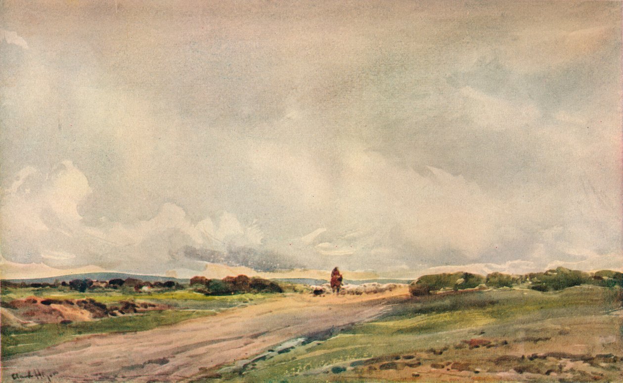 Die Straße nach Portsmouth, ca. 1910 von Claude Hayes