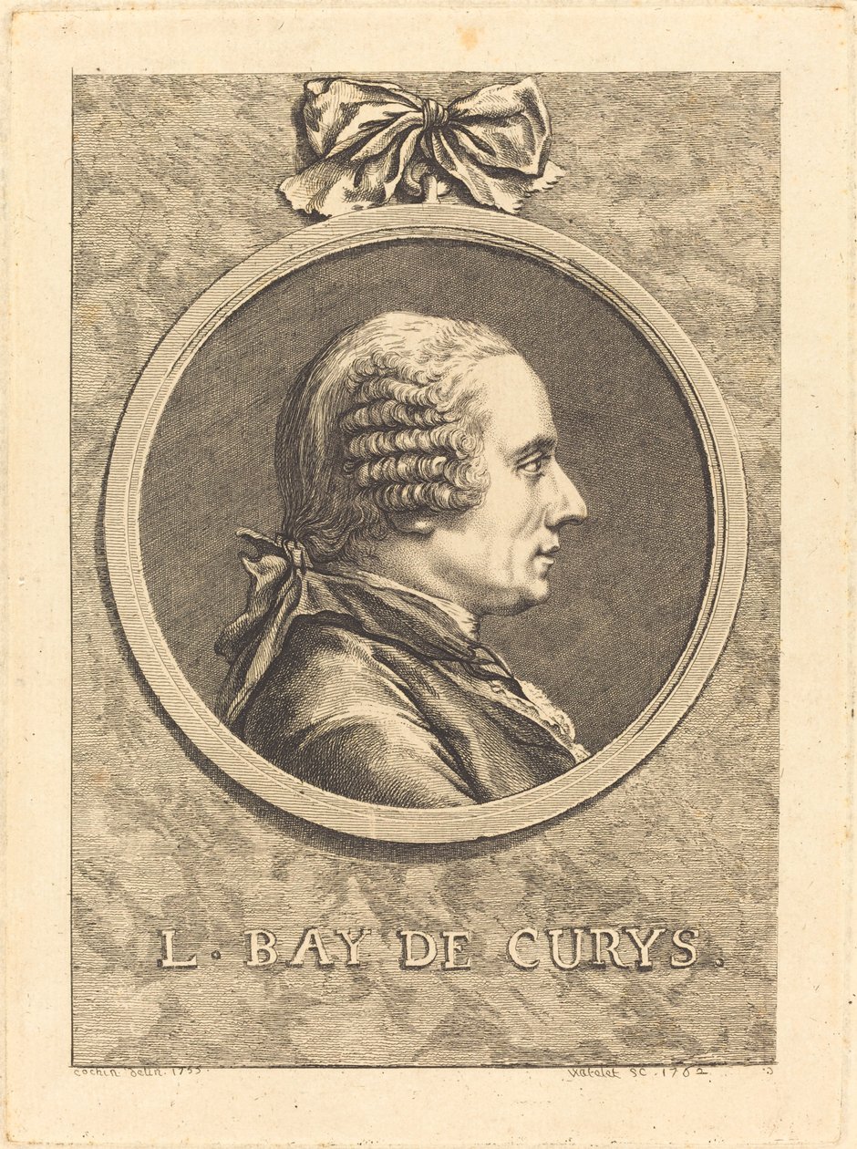 L. Bay de Curys von Claude Henri Watelet after Charles Nicolas Cochin II