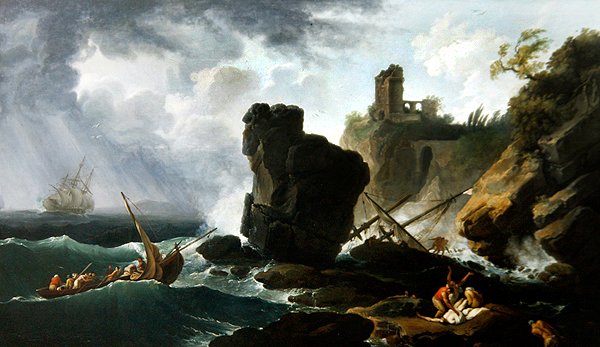 Klassische italienische Küstenszene von Claude Joseph Vernet