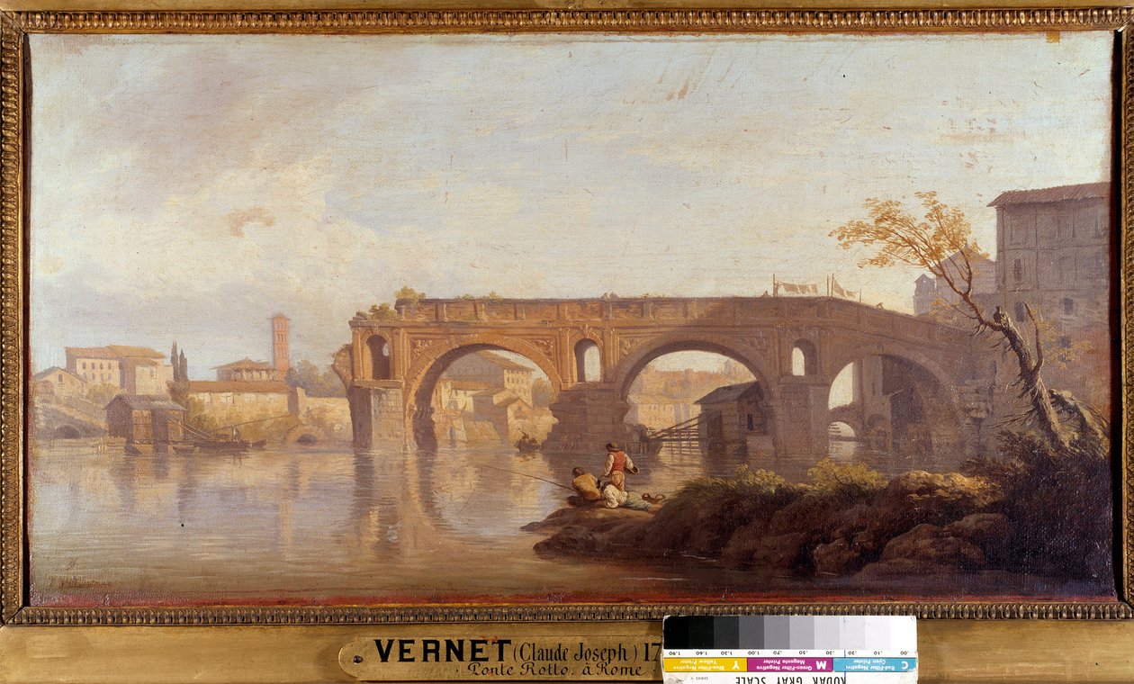 Le Ponte Rotto in Rom von Claude Joseph Vernet