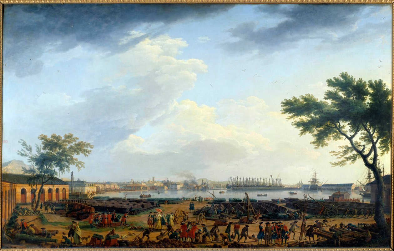 Ansicht des Hafens von Toulon und der Arsenal von Claude Joseph Vernet
