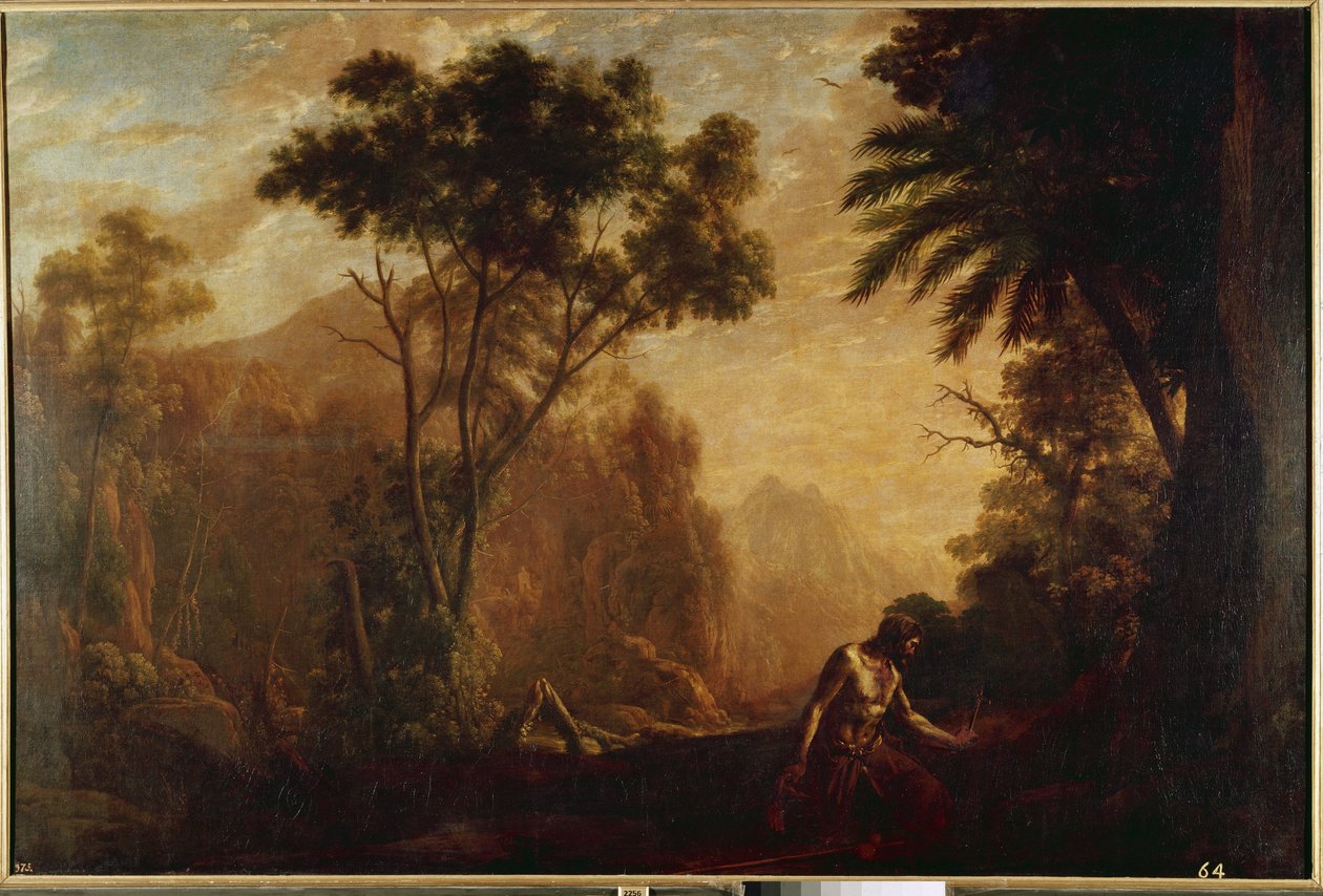 Landschaft mit St. Onuphrius von Claude Lorrain