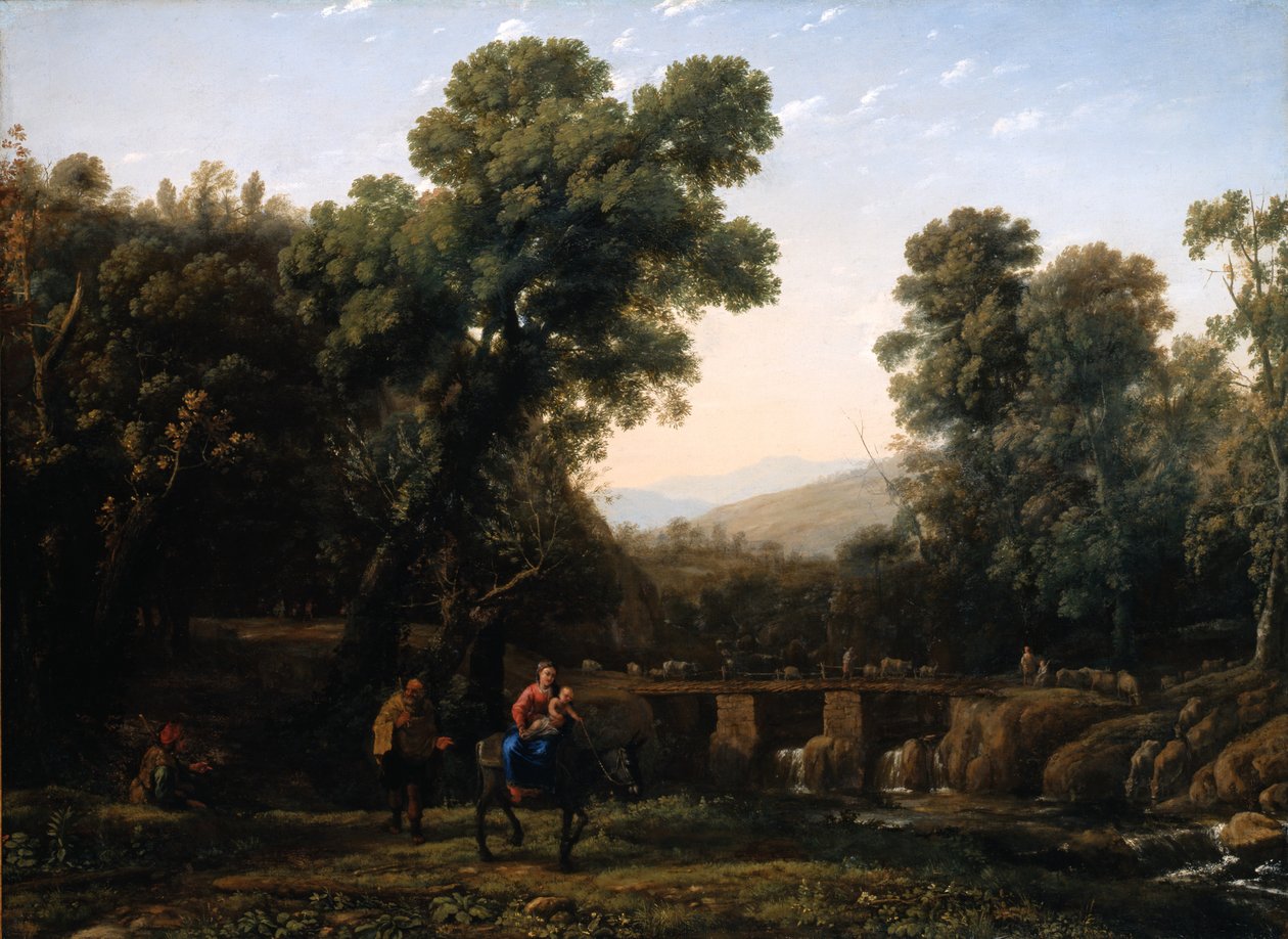 Die Flucht nach Ägypten von Claude Lorrain (1600 82)