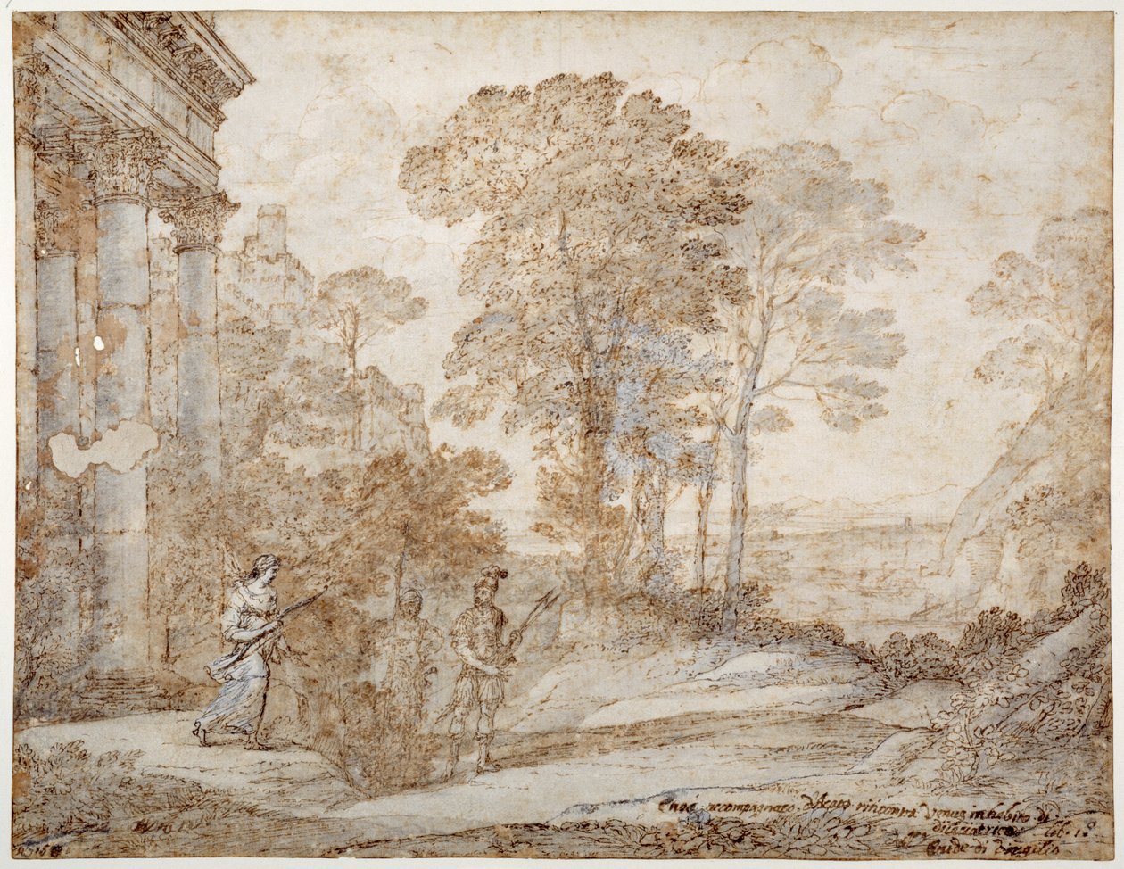 Das Treffen zwischen Venus und Aeneas, ca. 1678 von Claude Lorrain