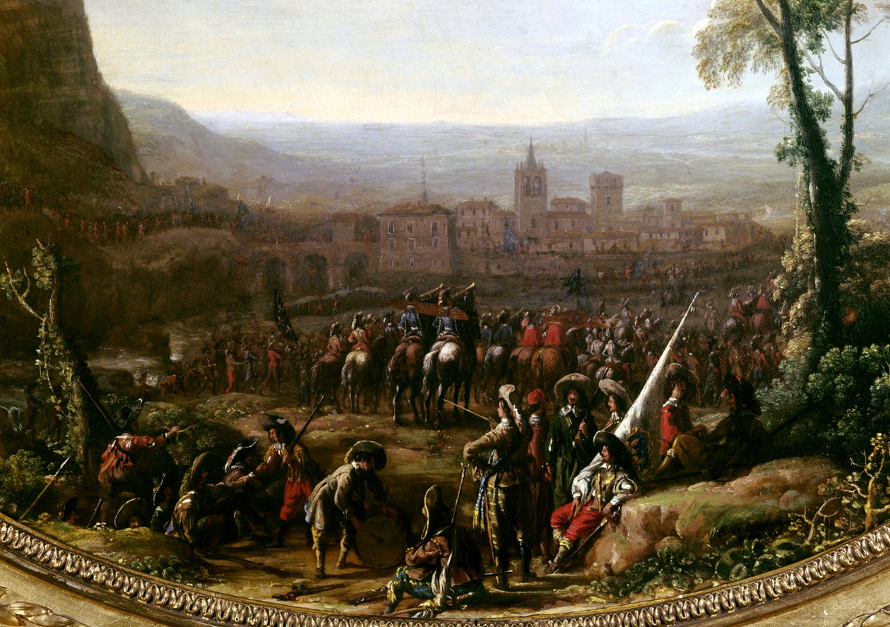 Ludwig XIII. erzwang den Pas de Susa bei Turin (Detail) von Claude Lorrain