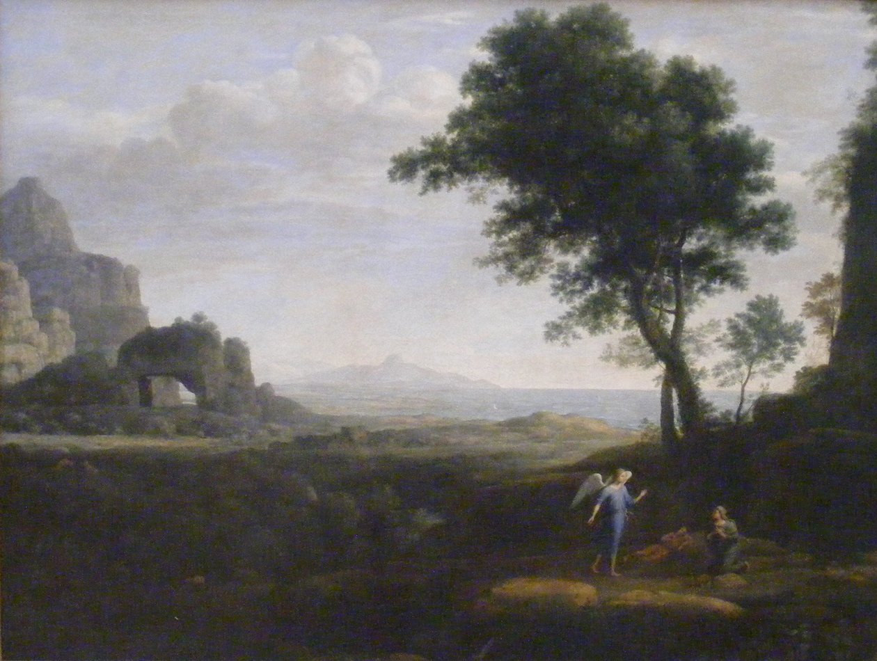 Hagar und Ismael in der Wüste von Claude Lorrain